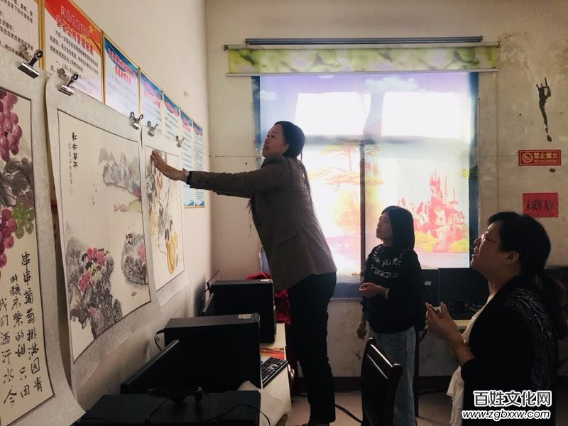 “迎国庆”殷都区文化馆张振河书画流动展顺利举办
