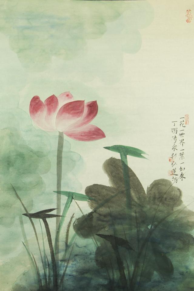 画家林清泉与他的禅意荷花